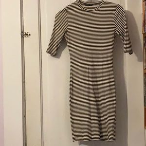 Striped bodycon dress